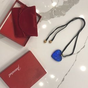 Baccarat heart necklace, never worn!